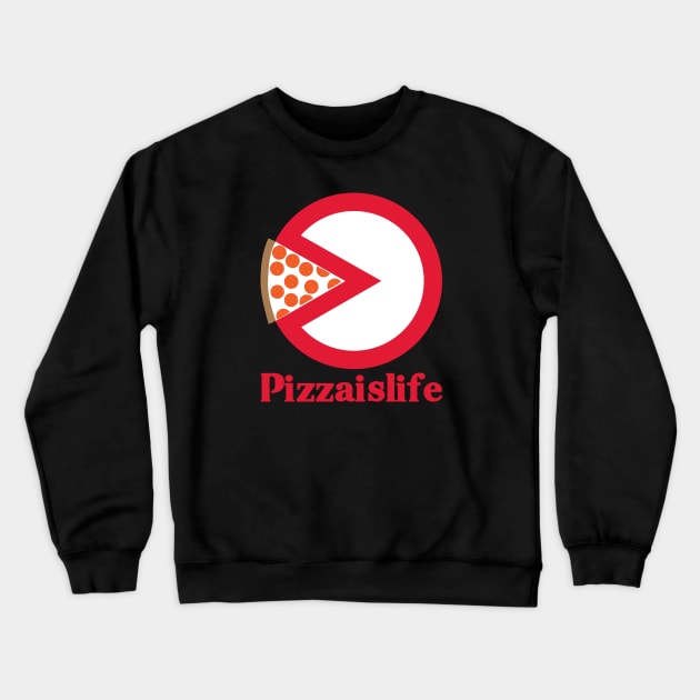 Pac Pizza Crewneck Sweatshirt by PizzaIsLife